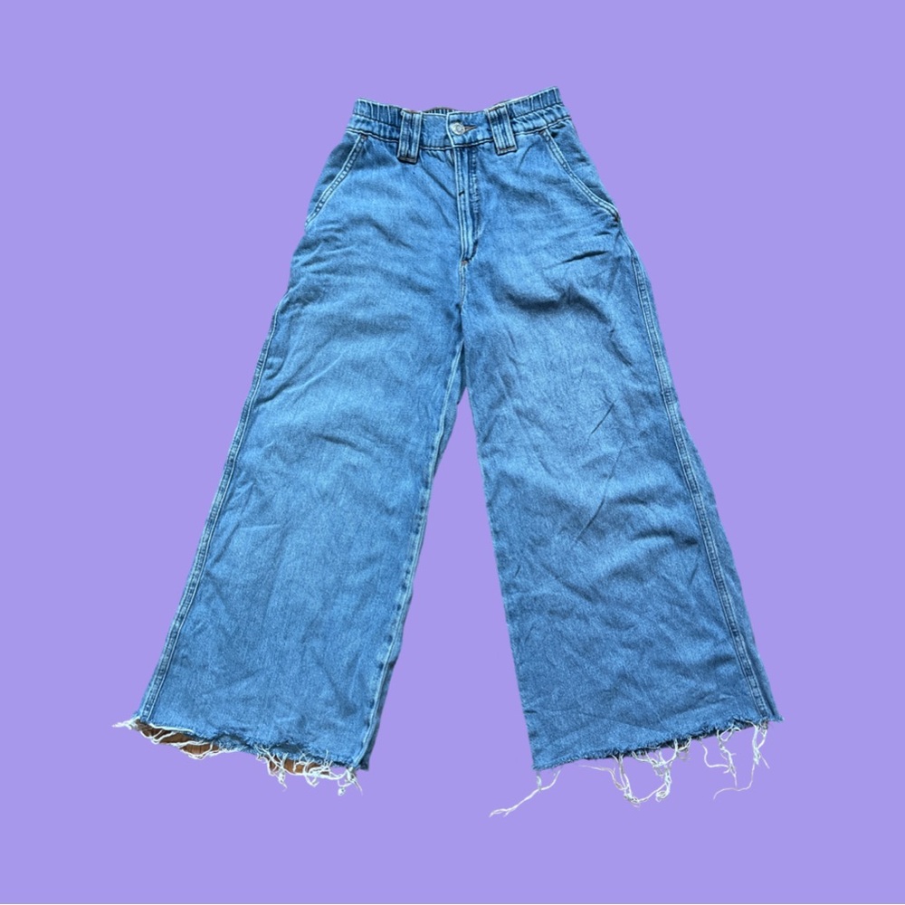 5/25$ Extra Wide Leg Cropped Jeans | Garage